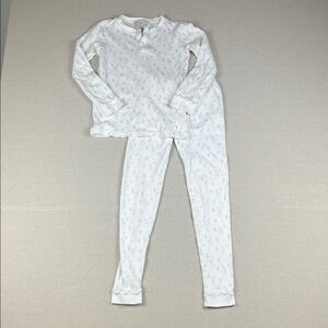 Smockingbird Pima Cotton Rabbit Henley Pajama set
Size: 10
